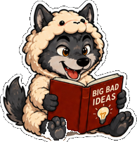 Chima holding an open book